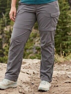 REI CO-OP Gray Sahara Convertible Hiking Pants